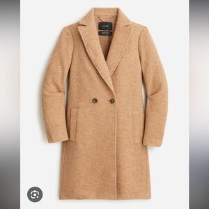 J. Crew Camel 100% Wool Coat